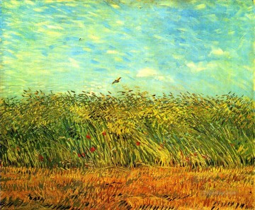Wheat Field with a Lark Vincent van Gogh Oil Paintings